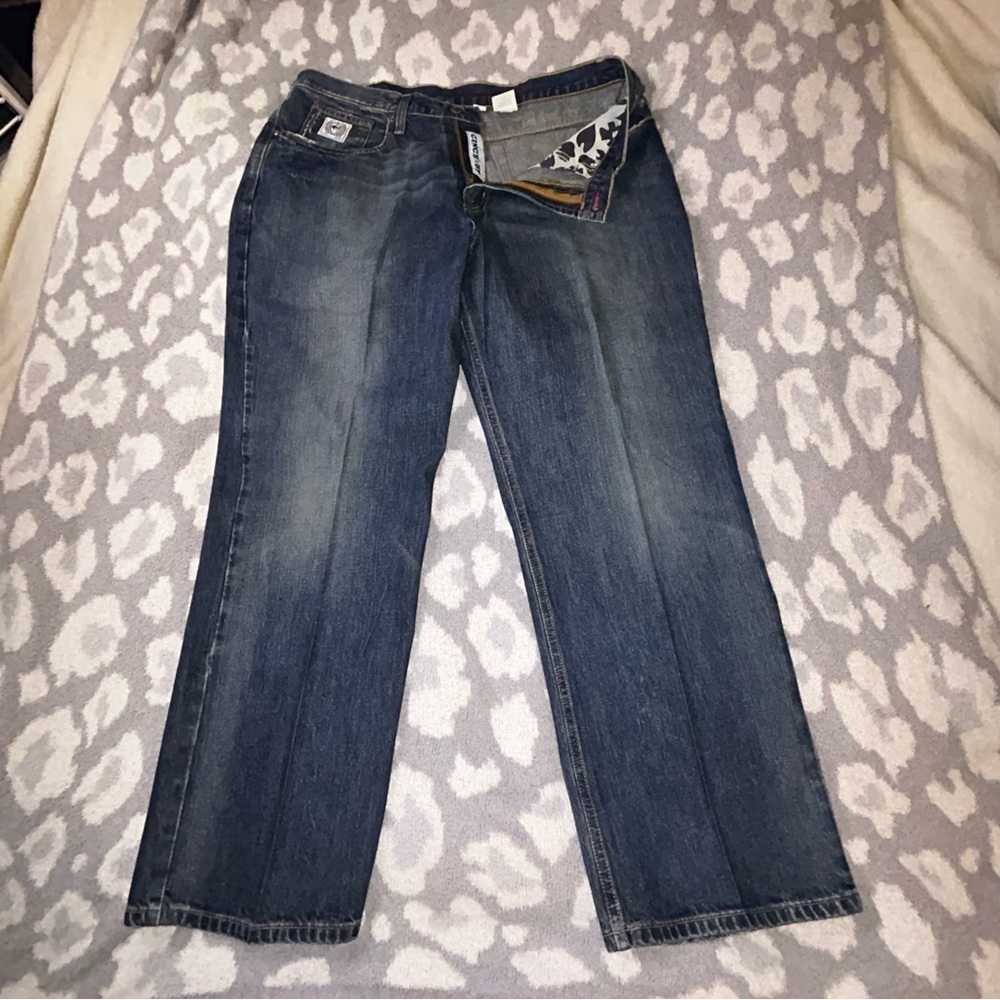 Cinch Men's Straight Jeans in Faded Blue 38x30